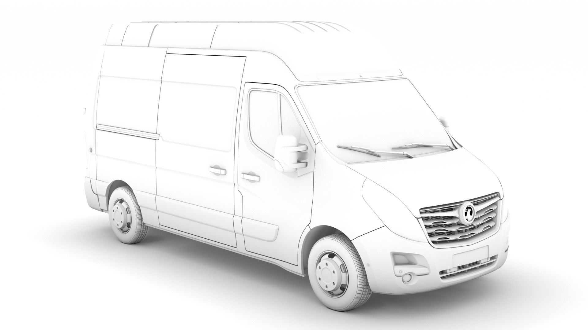 Vauxhall Movano L2H3 Van 2020 3D model_8