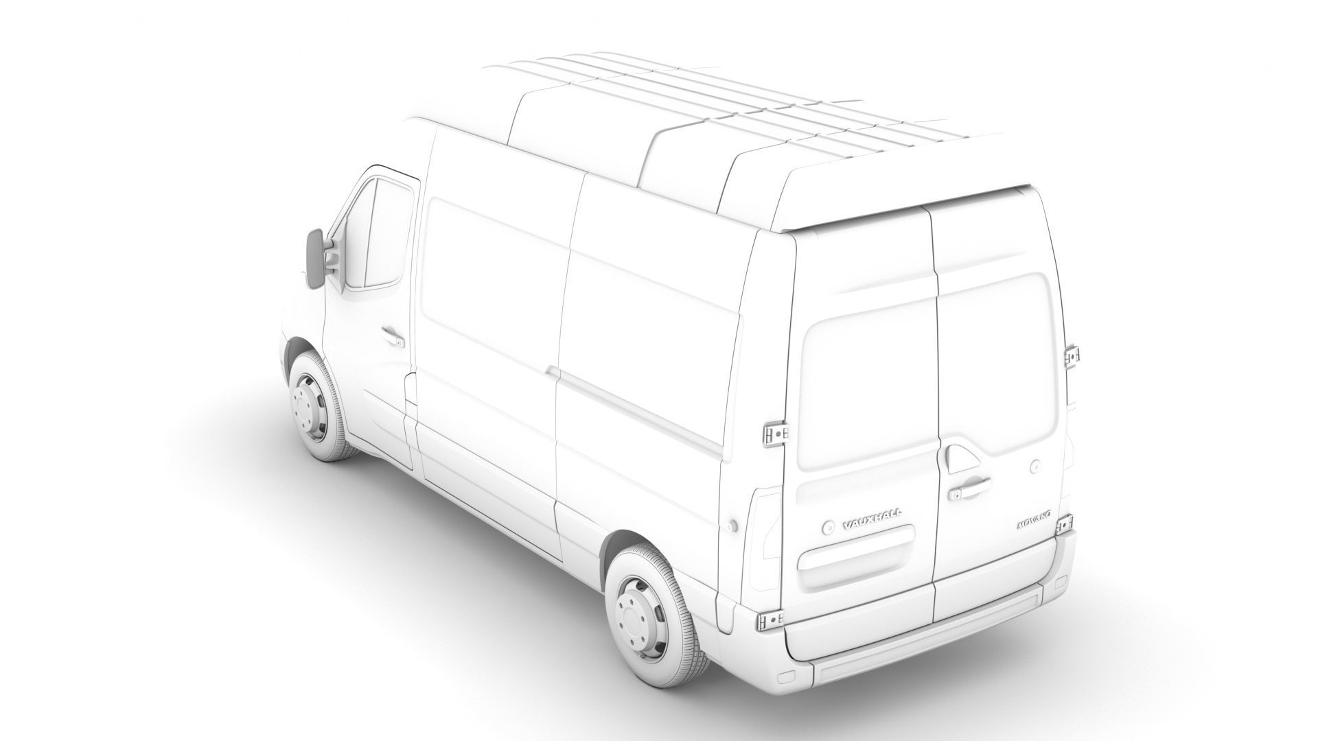 Vauxhall Movano L2H3 Van 2020 3D model_10