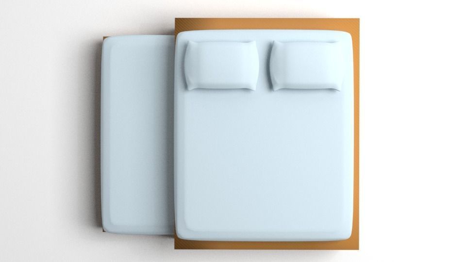 Trundle Bed 3D model_2