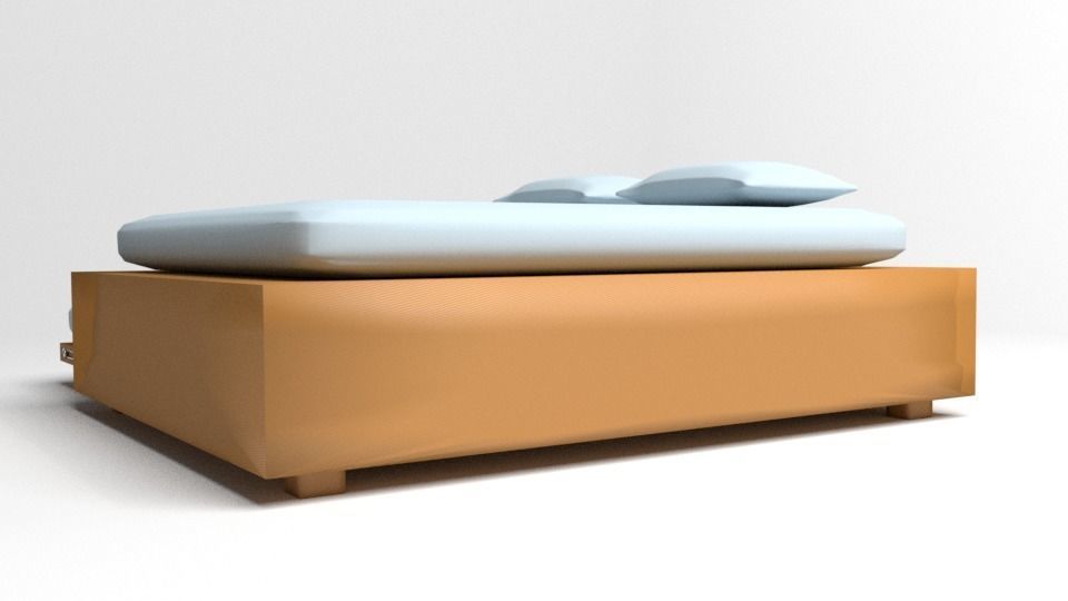 Trundle Bed 3D model_3