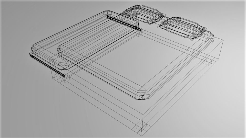 Trundle Bed 3D model_5