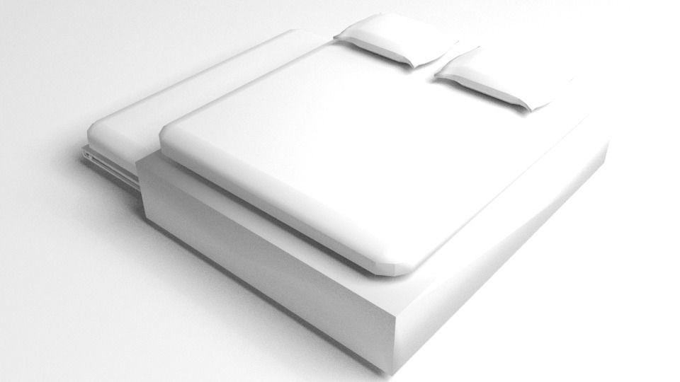 Trundle Bed 3D model_4