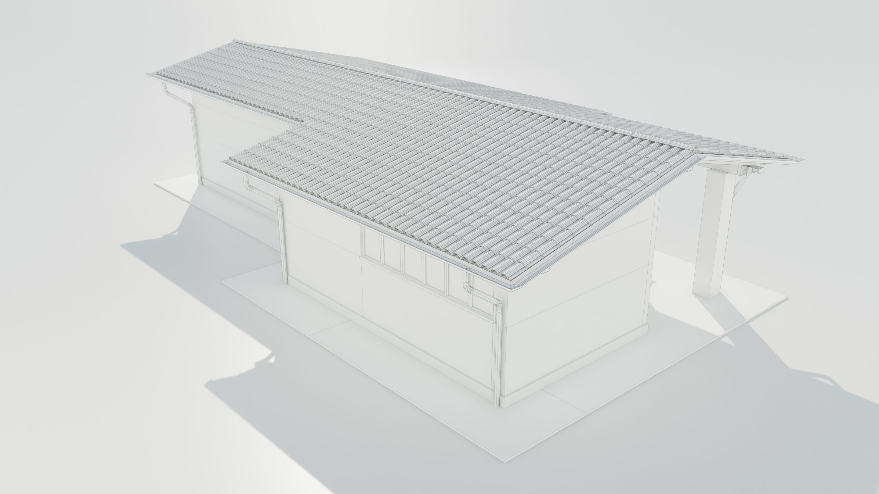 Italian Farm Building - Garage 1 3D model_15