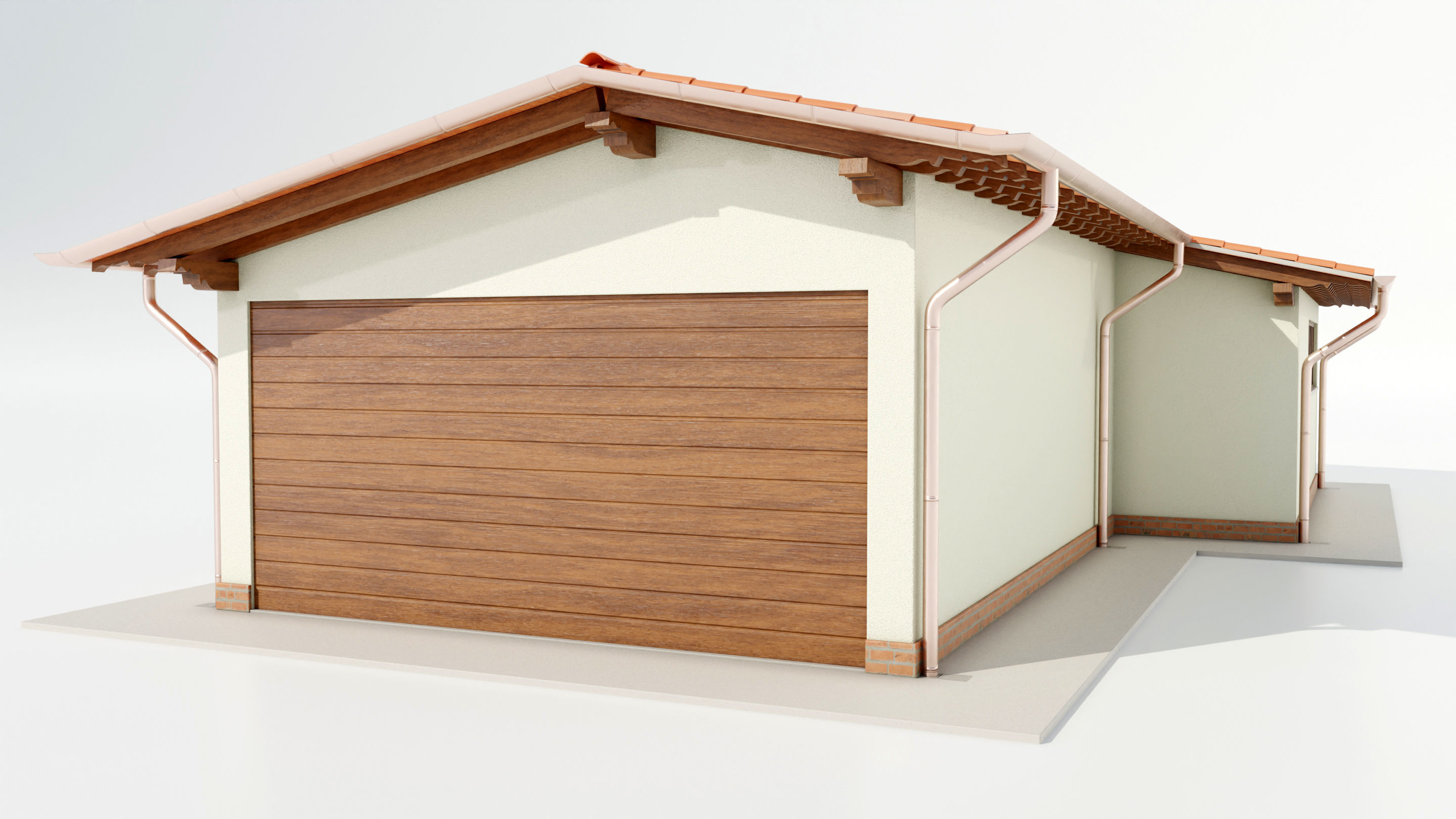 Italian Farm Building - Garage 1 3D model_9
