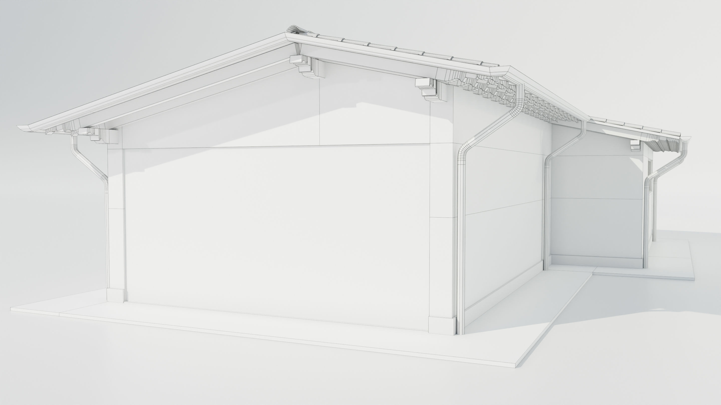 Italian Farm Building - Garage 1 3D model_19