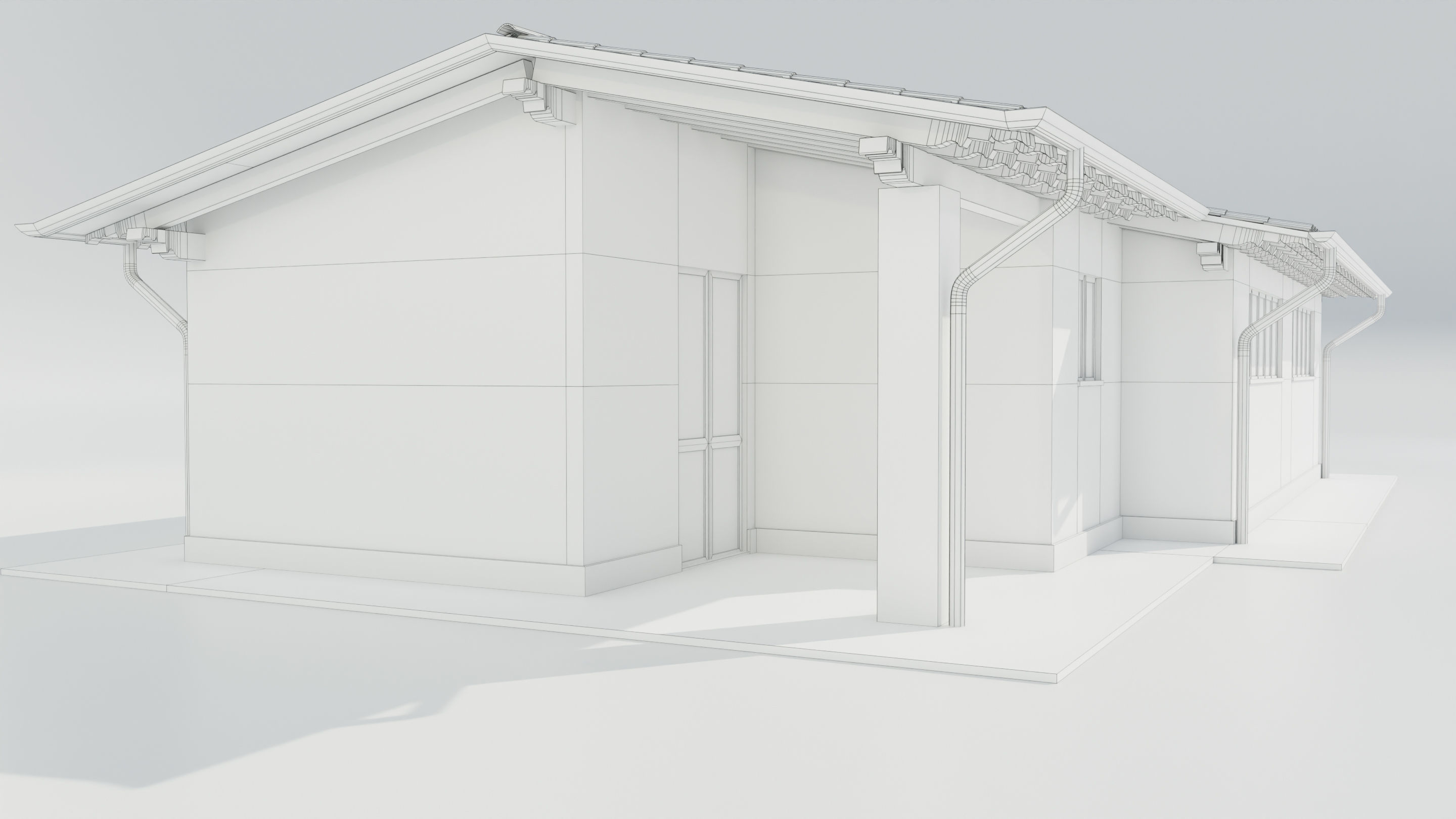 Italian Farm Building - Garage 1 3D model_18