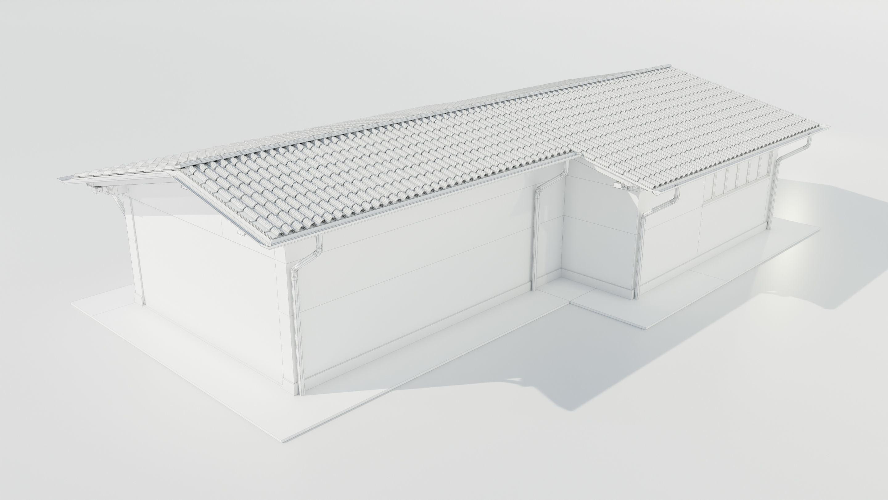 Italian Farm Building - Garage 1 3D model_14