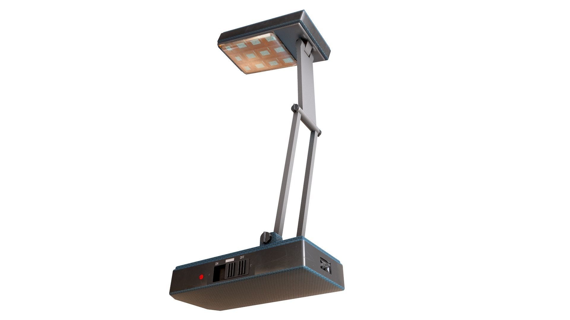 Table Lamp Torch Low-poly 3D model_7