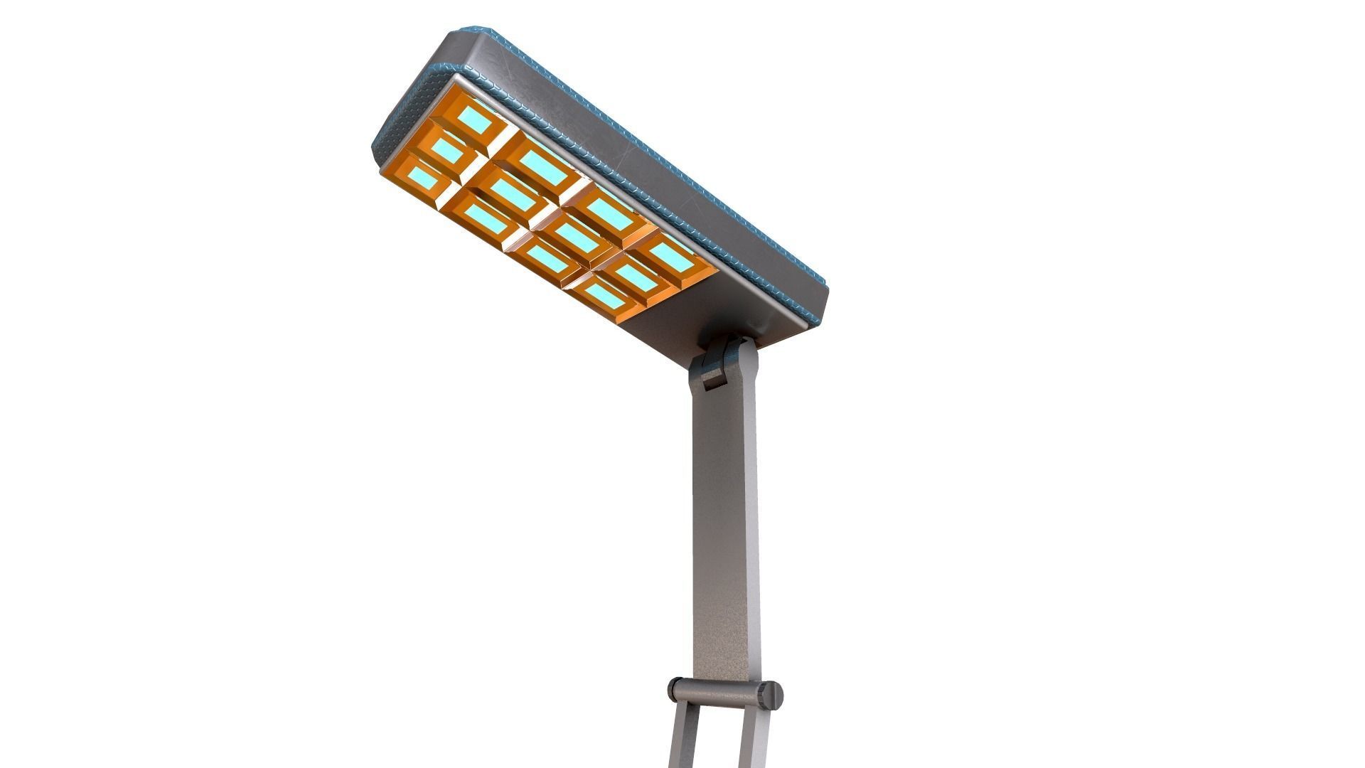 Table Lamp Torch Low-poly 3D model_6