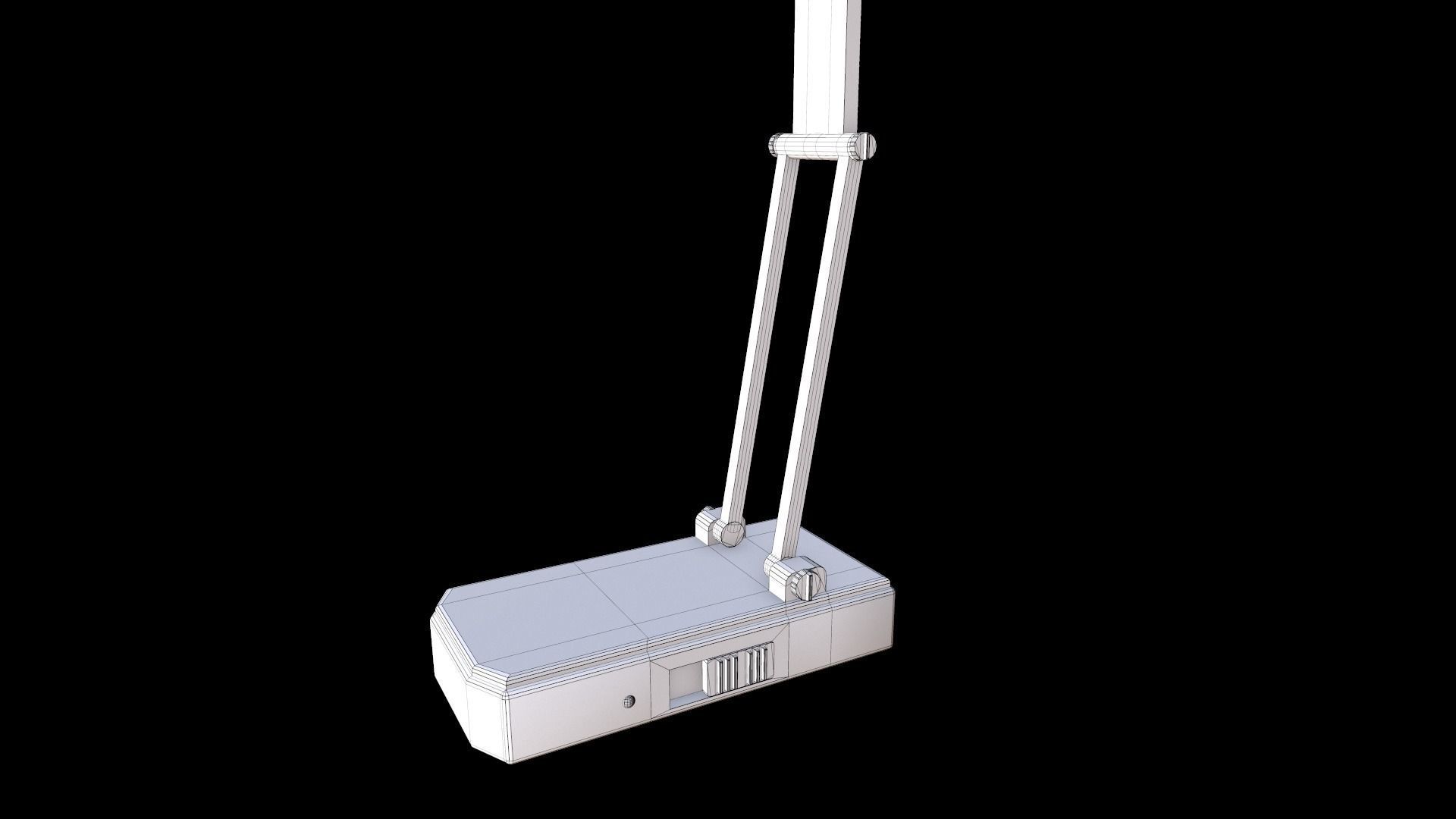 Table Lamp Torch Low-poly 3D model_11