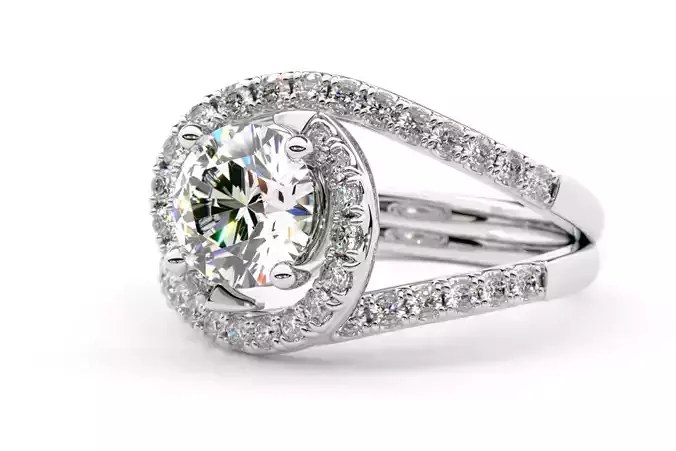 Platinum White Engagement Ring