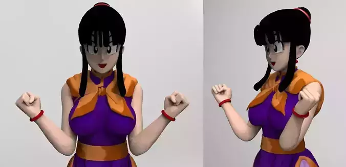 Dragonball Z Character - ChiChi 3D Modelling