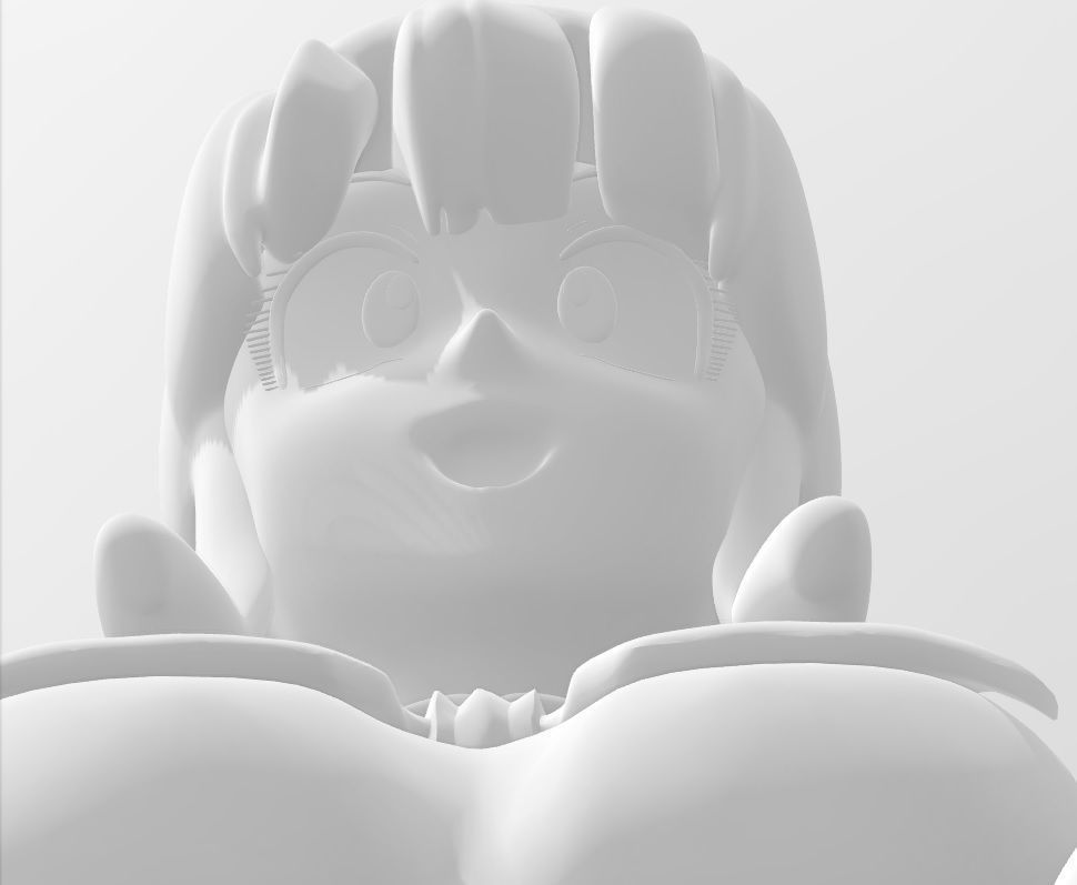 Dragonball Z Character - ChiChi 3D Modelling Low-poly 3D model_10