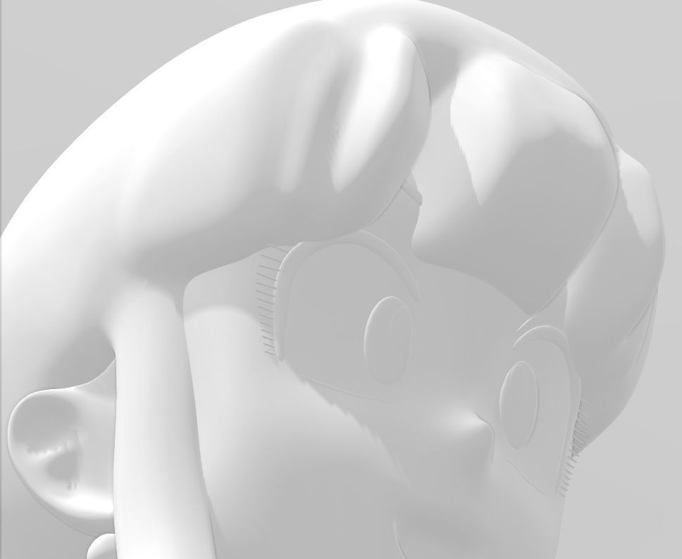 Dragonball Z Character - ChiChi 3D Modelling Low-poly 3D model_13