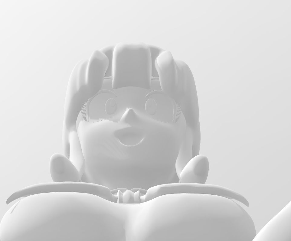 Dragonball Z Character - ChiChi 3D Modelling Low-poly 3D model_15