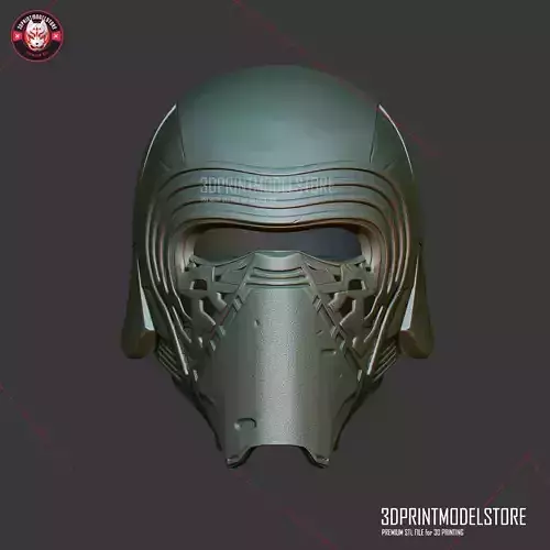 Kylo Ren Star Wars Helmet Cosplay Costume STL File 3D print model