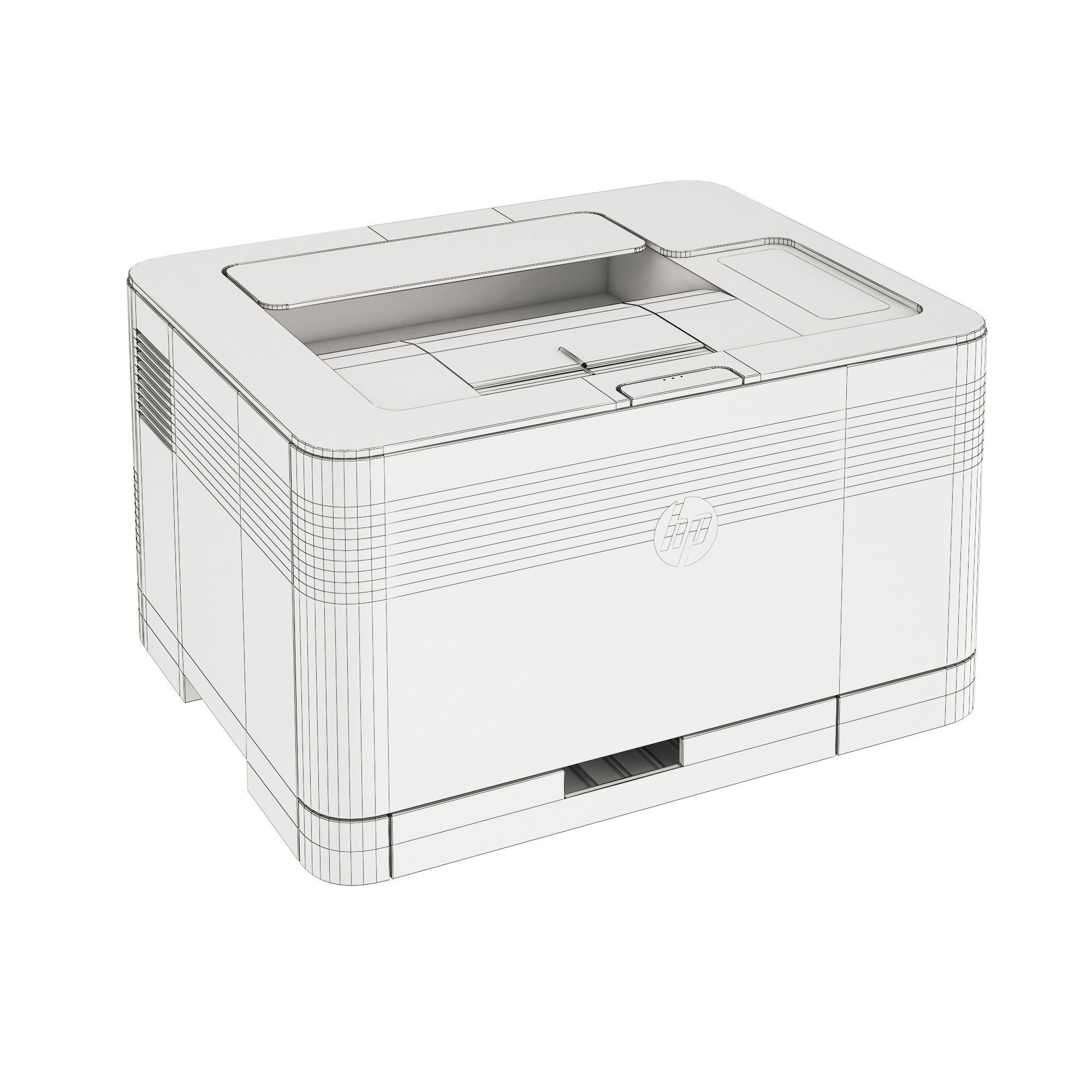 HP Color Laser 3D model_1