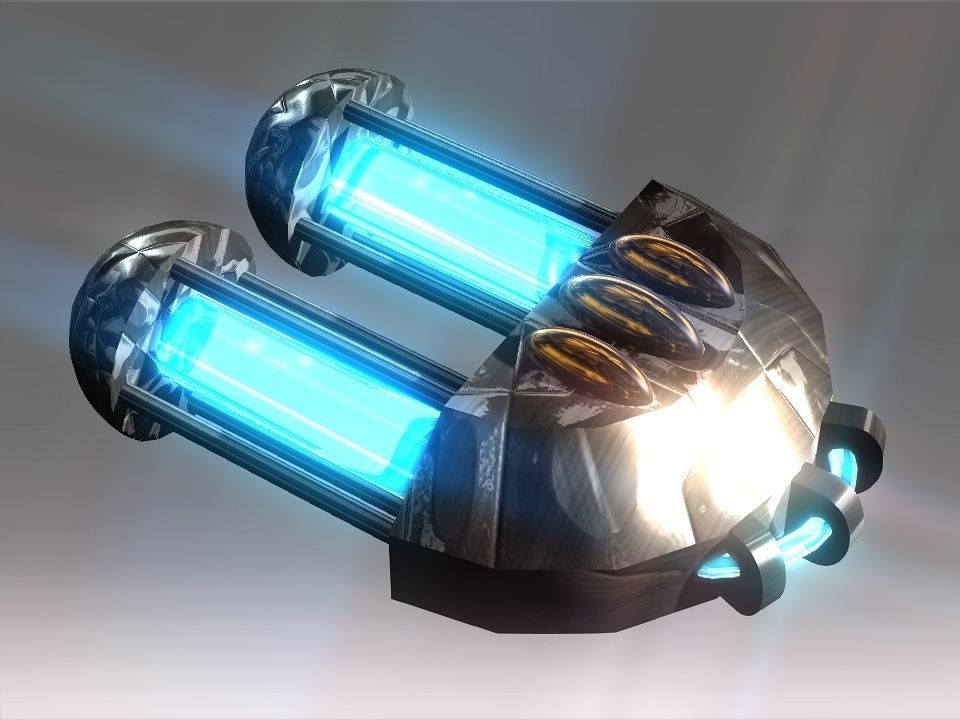 Capsules Power Source Spaceship Low-poly 3D model_42