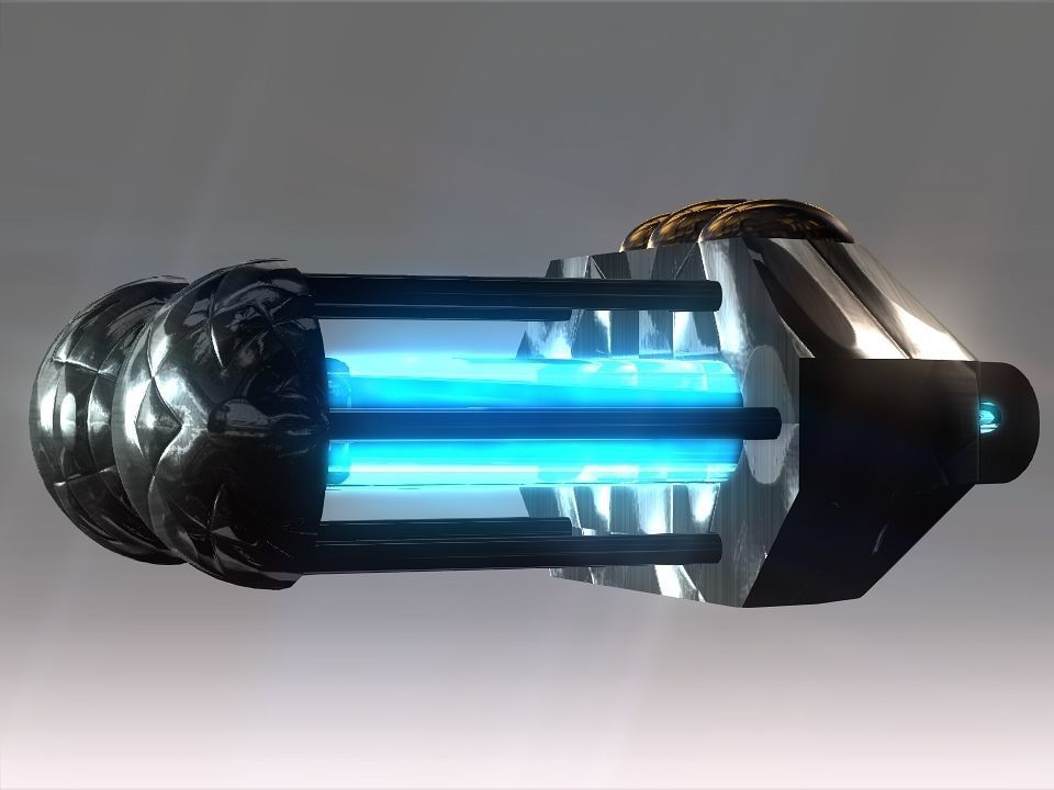 Capsules Power Source Spaceship Low-poly 3D model_18