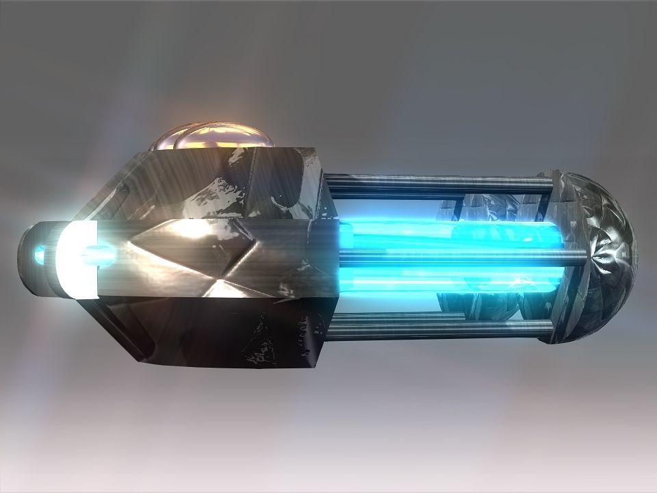 Capsules Power Source Spaceship Low-poly 3D model_47