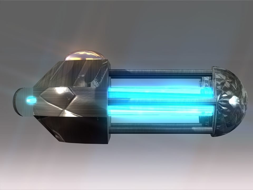 Capsules Power Source Spaceship Low-poly 3D model_49