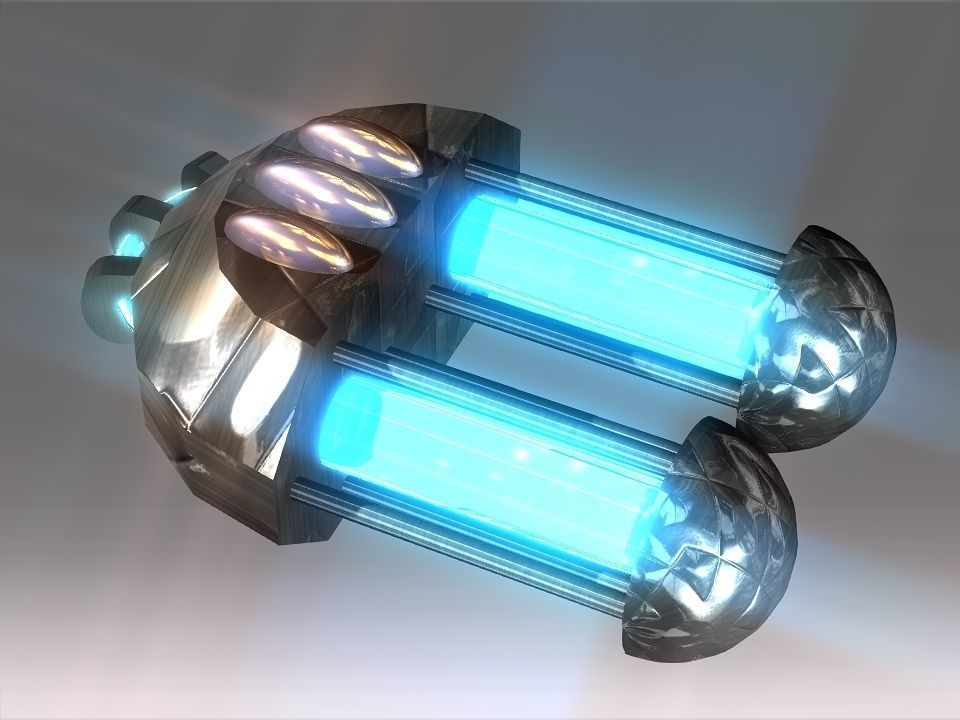 Capsules Power Source Spaceship Low-poly 3D model_30