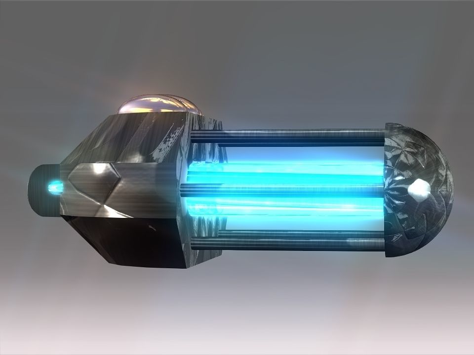 Capsules Power Source Spaceship Low-poly 3D model_50