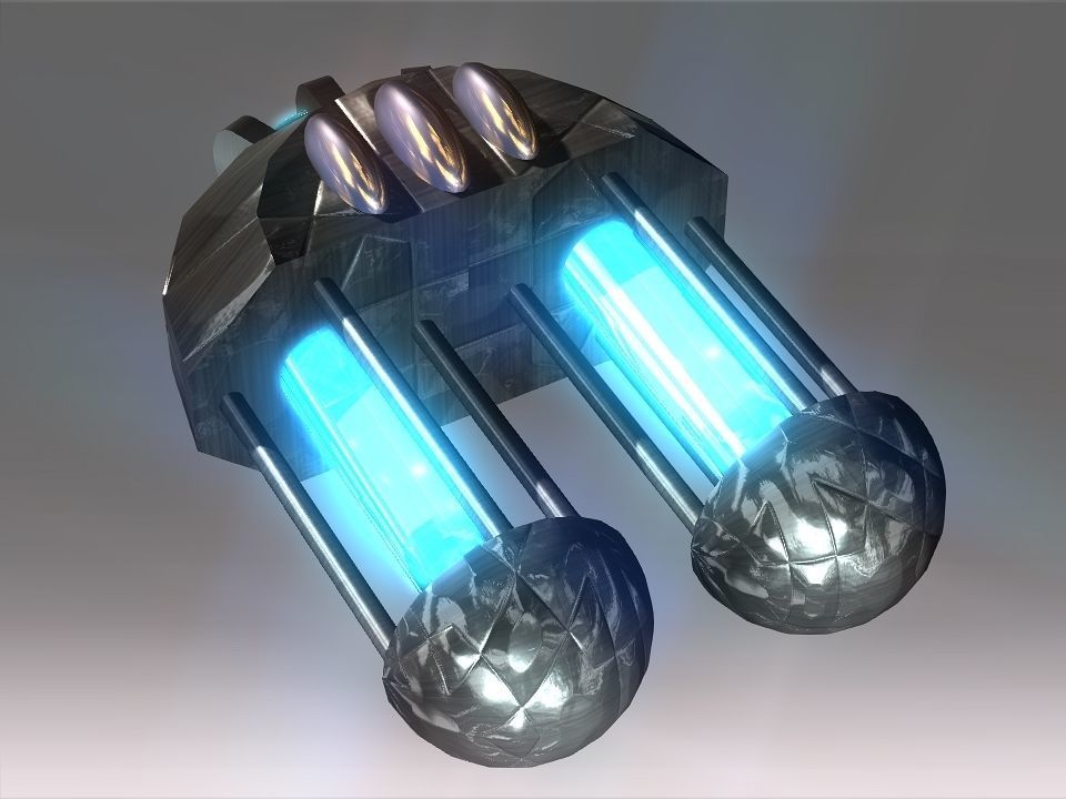 Capsules Power Source Spaceship Low-poly 3D model_32