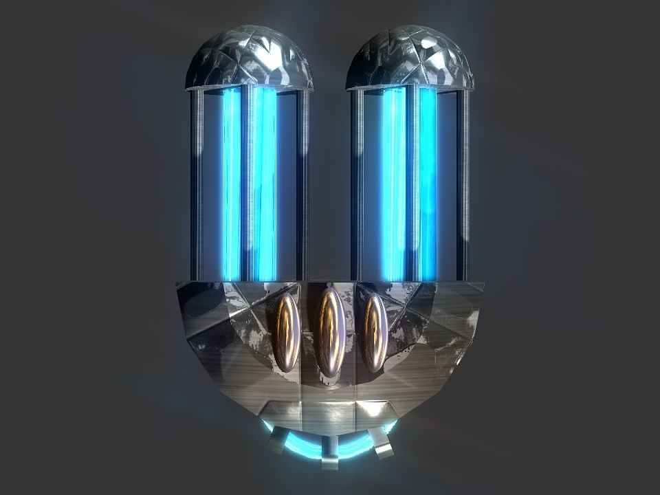 Capsules Power Source Spaceship Low-poly 3D model_46