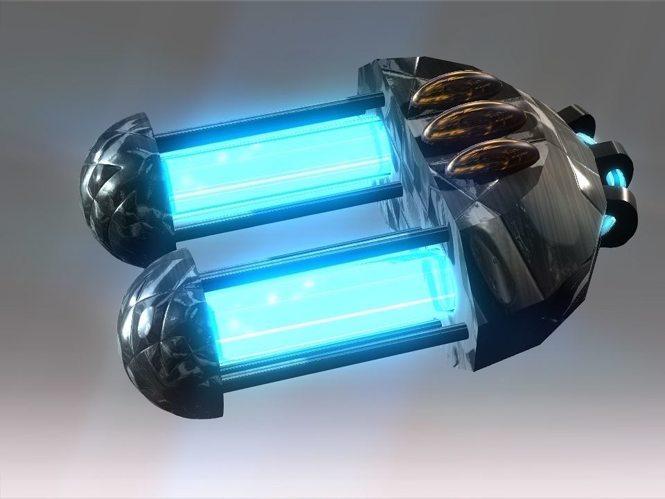 Capsules Power Source Spaceship Low-poly 3D model_39