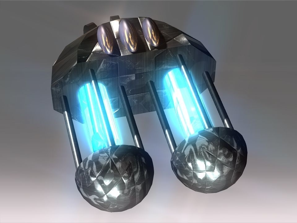 Capsules Power Source Spaceship Low-poly 3D model_33