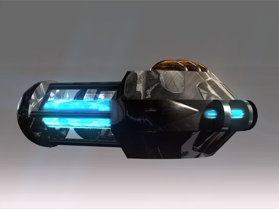 Capsules Power Source Spaceship Low-poly 3D model_22
