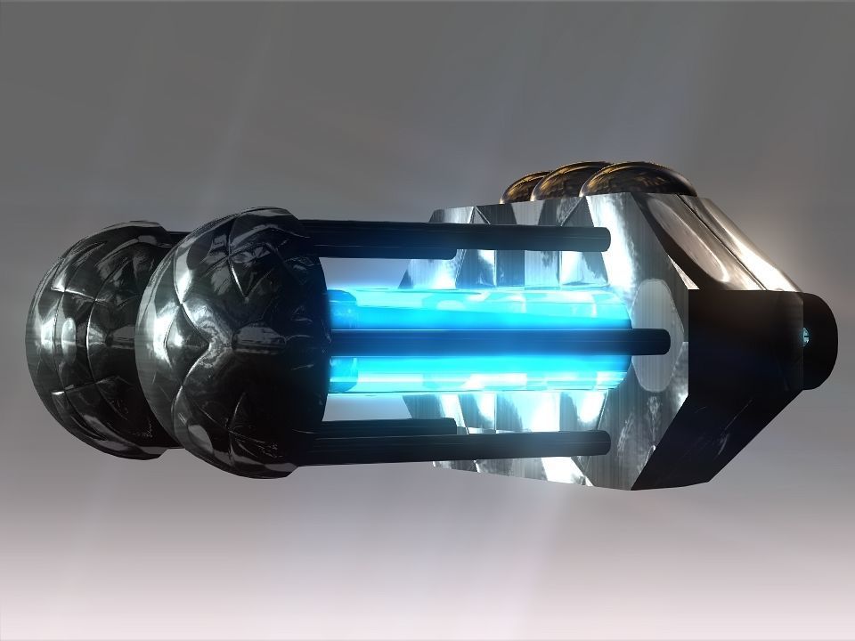 Capsules Power Source Spaceship Low-poly 3D model_17