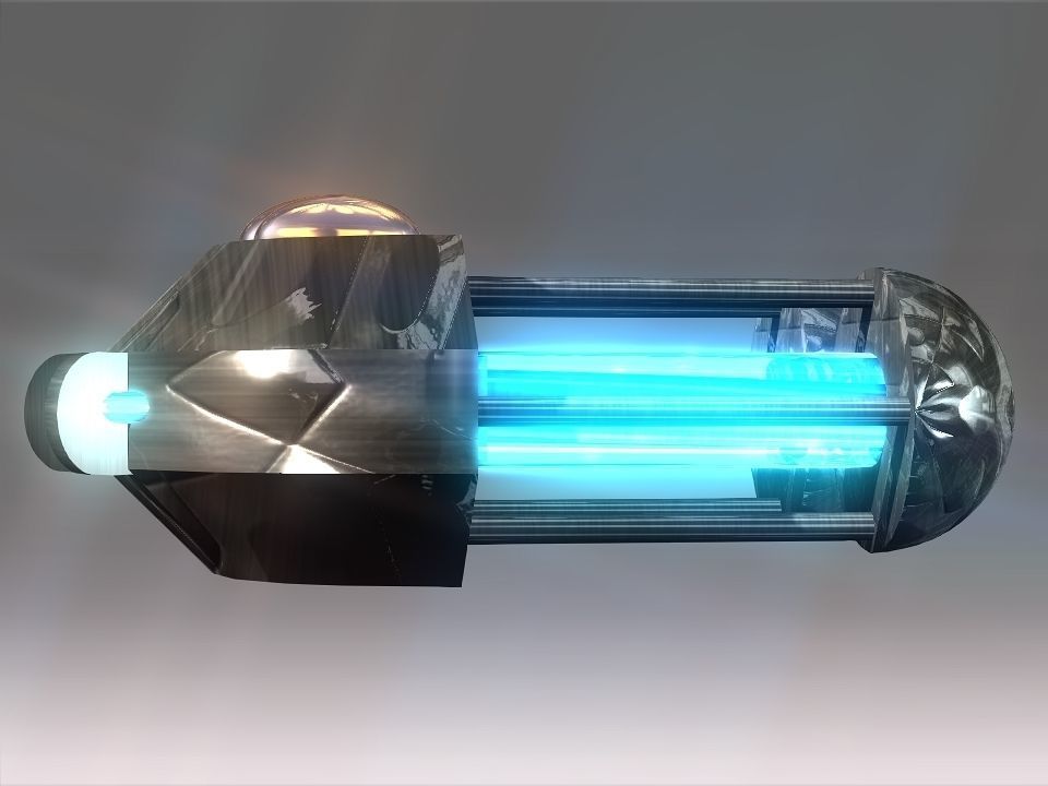 Capsules Power Source Spaceship Low-poly 3D model_48