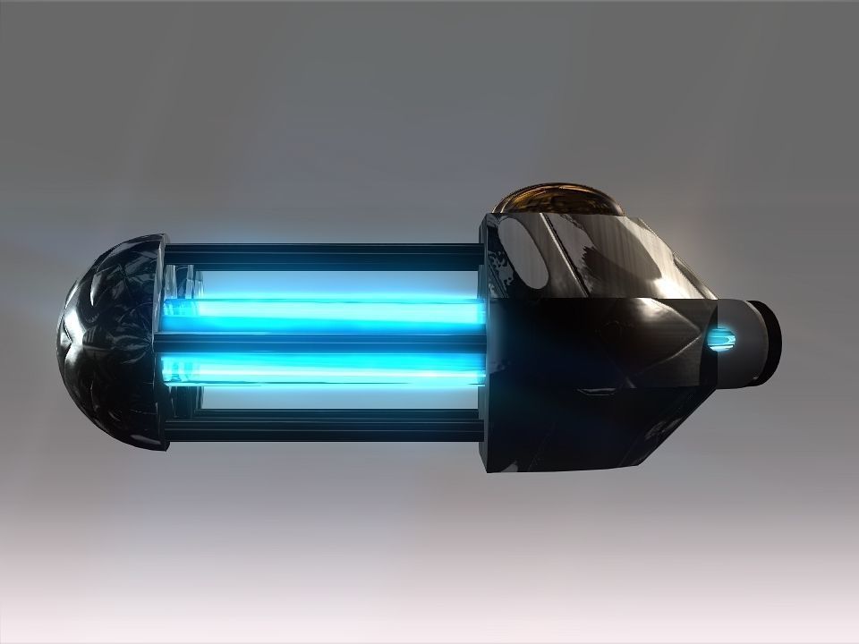 Capsules Power Source Spaceship Low-poly 3D model_20