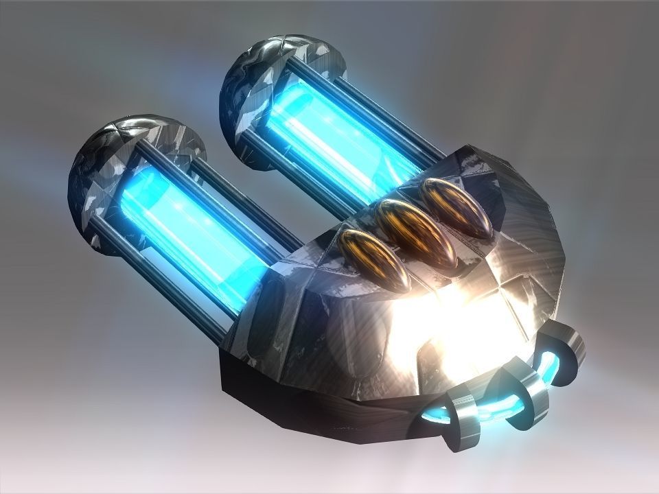 Capsules Power Source Spaceship Low-poly 3D model_43