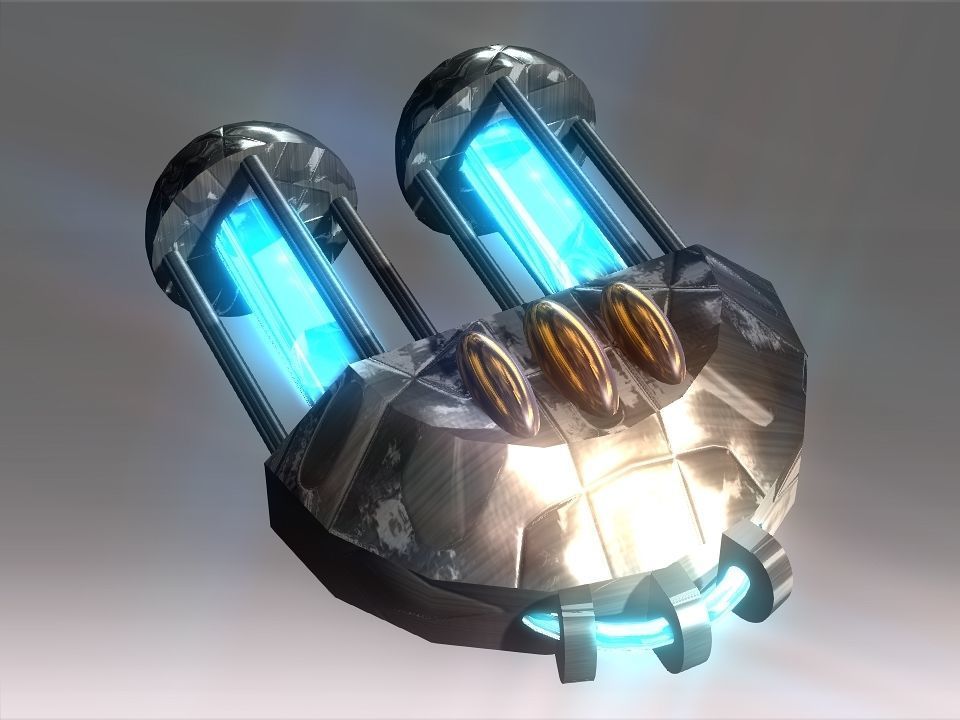 Capsules Power Source Spaceship Low-poly 3D model_44
