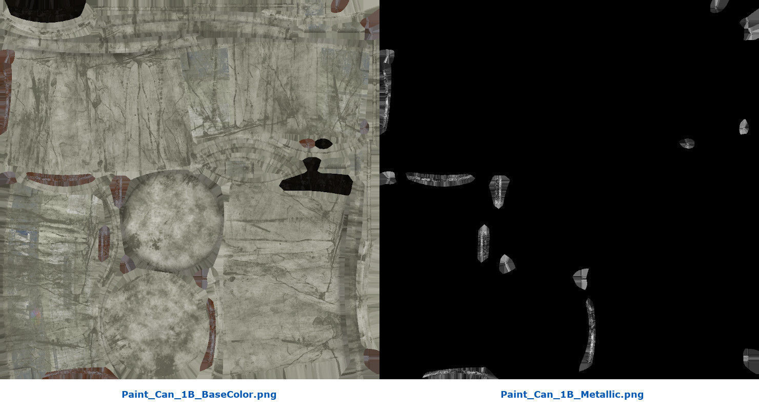 Paint Can 1B Low-poly 3D model_8