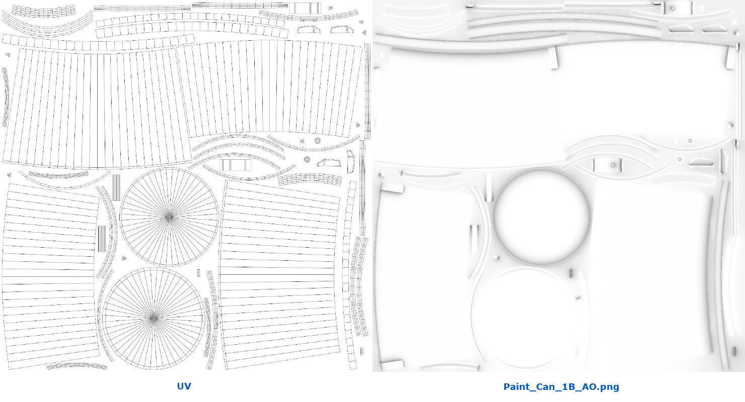 Paint Can 1B Low-poly 3D model_7