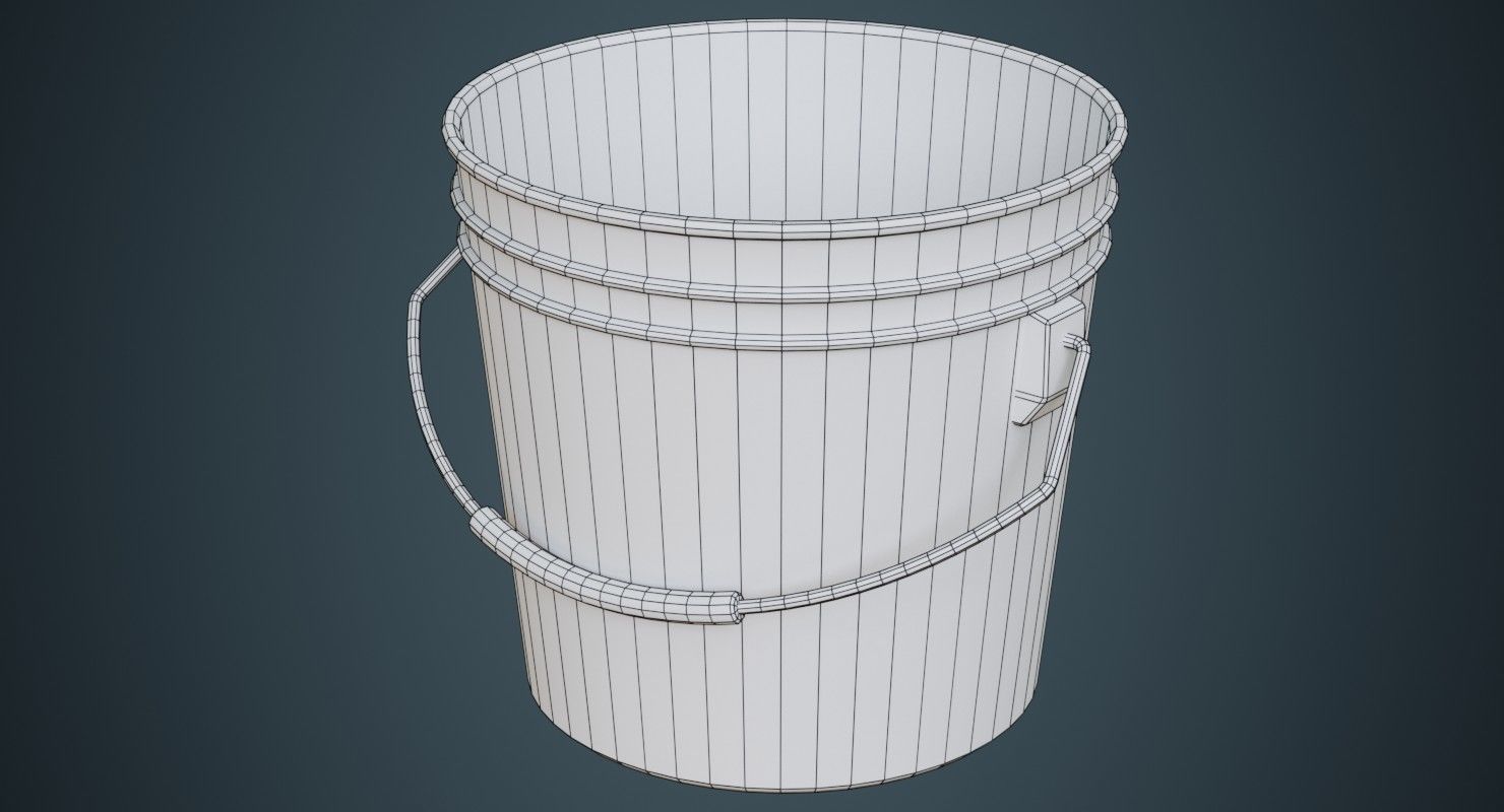 Paint Can 1B Low-poly 3D model_5