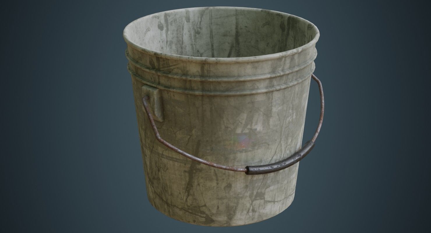 Paint Can 1B Low-poly 3D model_1