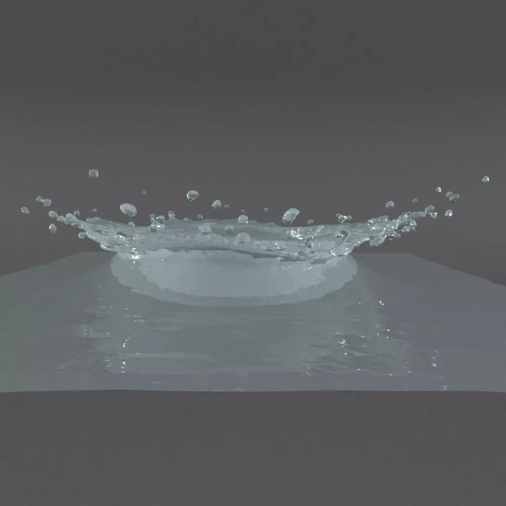 Splash 01 3D model_0