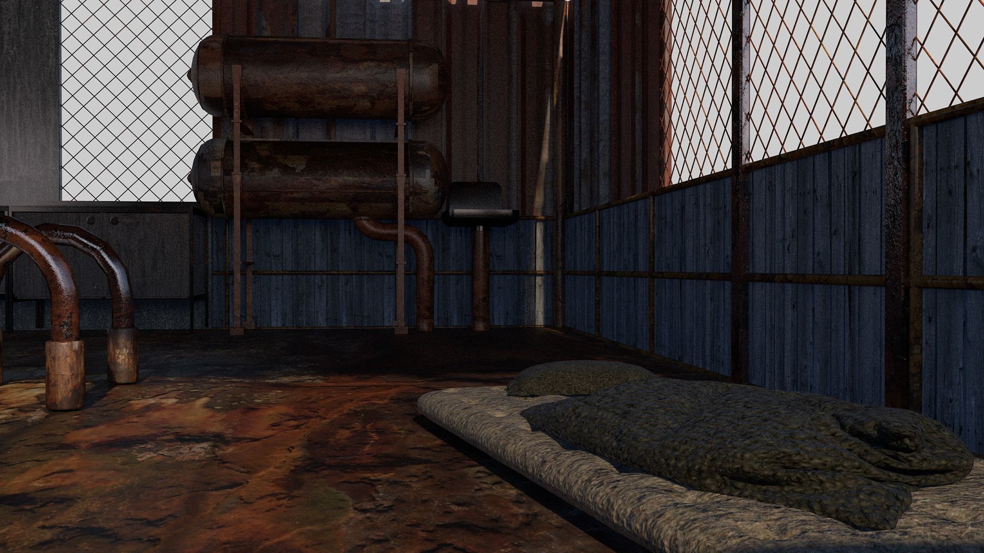 Post-apocalypse Guard Tower 3D model_5