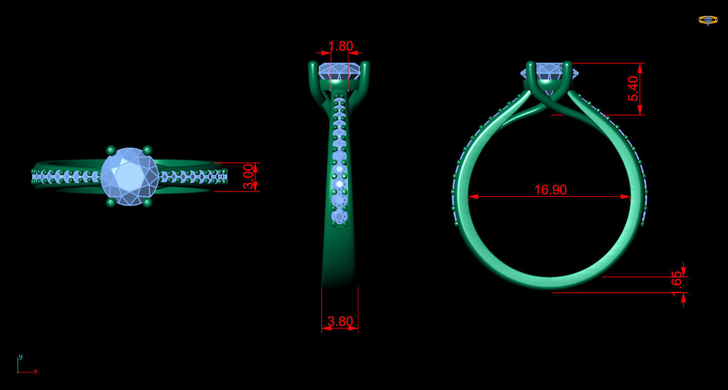 Ring 58 3D print model_7