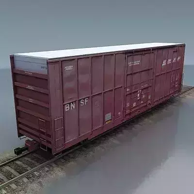 rail wagon 1 Low-poly 3D model