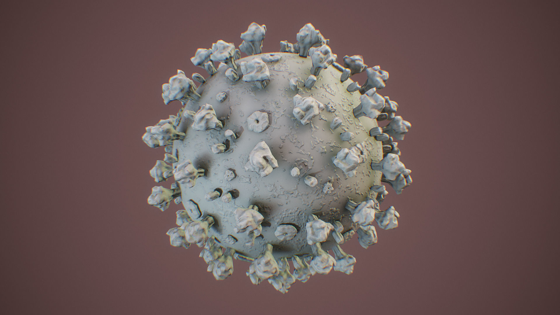 CoronaVirus COVID 19 Corona Virus SARS-CoV-2 nCoV with Source Low-poly 3D model_15