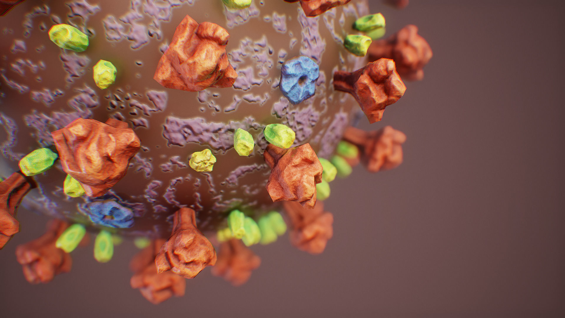 CoronaVirus COVID 19 Corona Virus SARS-CoV-2 nCoV with Source Low-poly 3D model_7