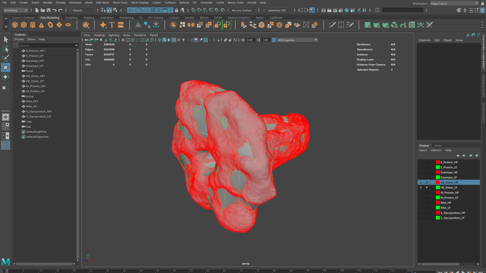 CoronaVirus COVID 19 Corona Virus SARS-CoV-2 nCoV with Source Low-poly 3D model_55