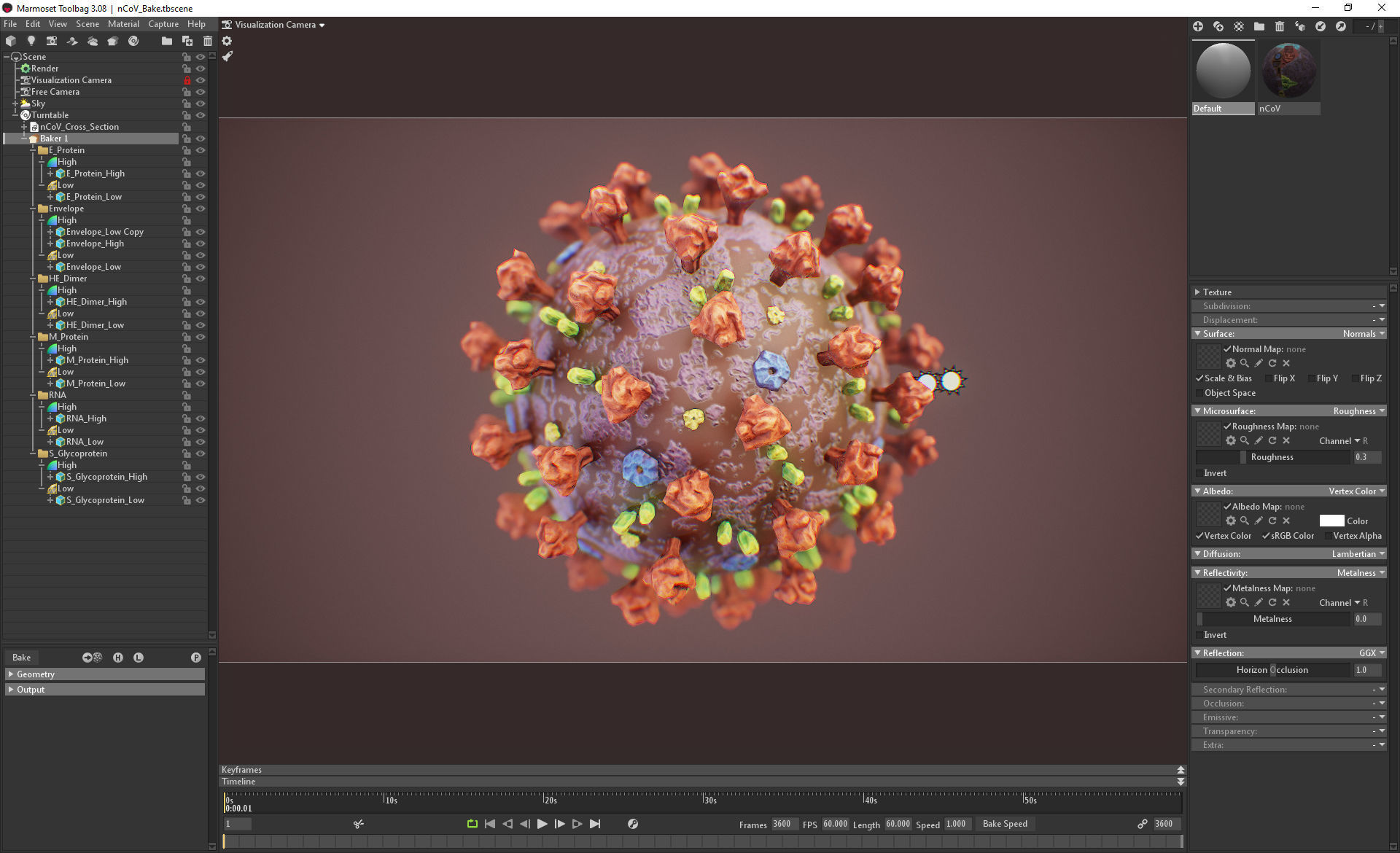 CoronaVirus COVID 19 Corona Virus SARS-CoV-2 nCoV with Source Low-poly 3D model_53