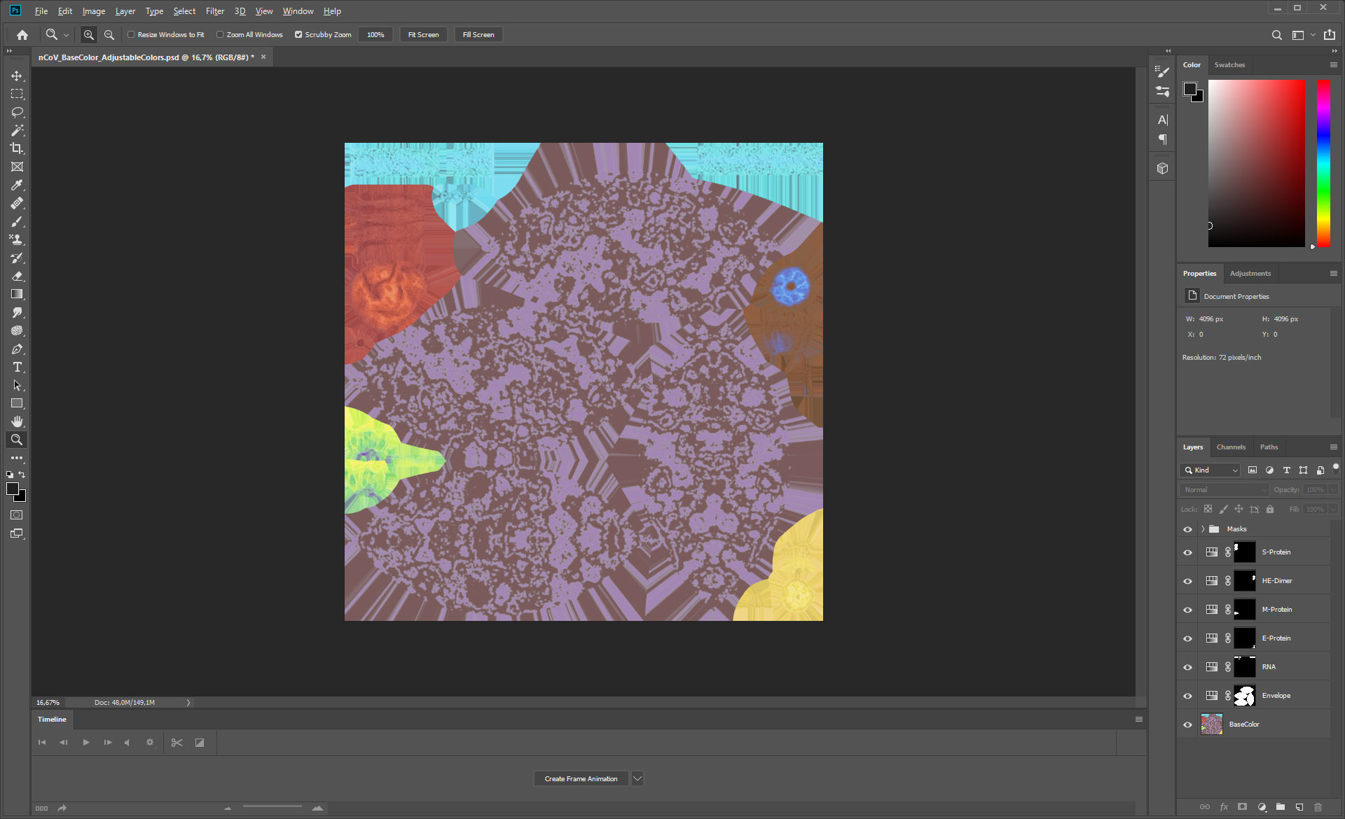 CoronaVirus COVID 19 Corona Virus SARS-CoV-2 nCoV with Source Low-poly 3D model_48